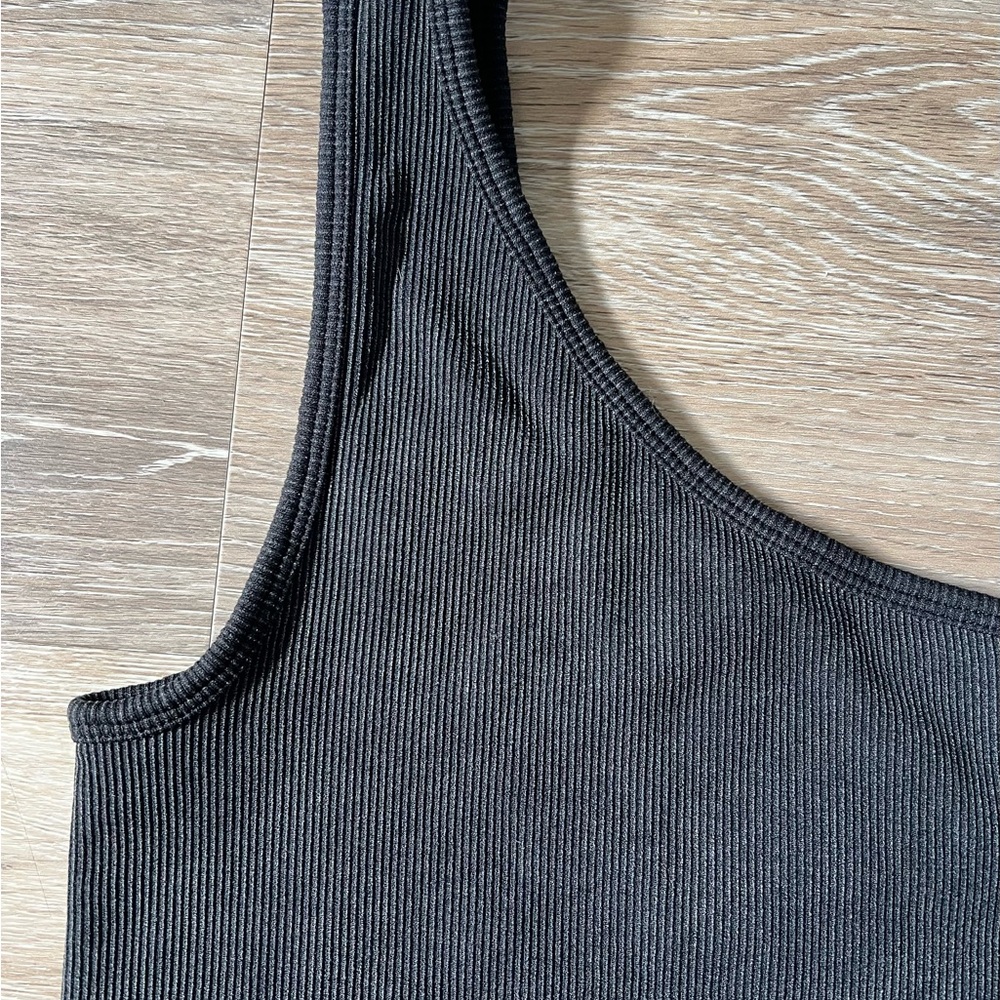Joy Lab Active One-Shoulder Ribbed Top - Picture 2 of 4